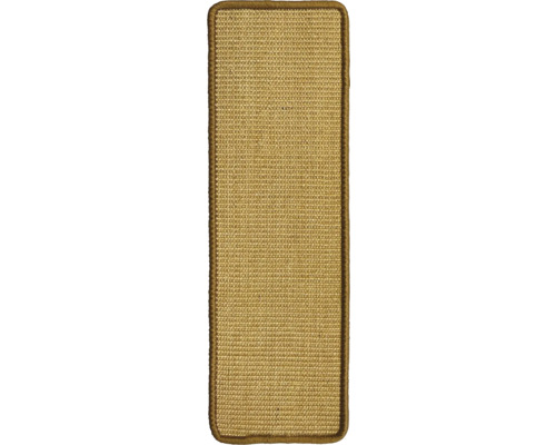 Sisalový běhoun na schody s hnědým okrajem