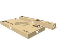 Dva kartonové obaly pro zahradní domek G21 GRAH, balík 1 ze 2 a balík 2 ze 2.