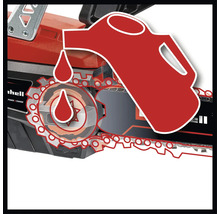 Symbol pro automatické mazání řetězu řetězové pily Einhell.