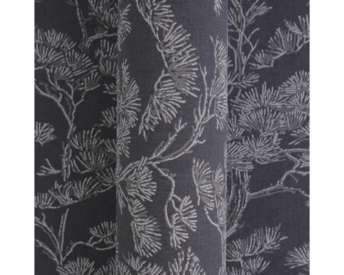 Záclonová látka s rostlinným vzorem