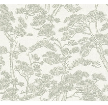 Vliesová tapeta se vzorem borovic ve stylu skici