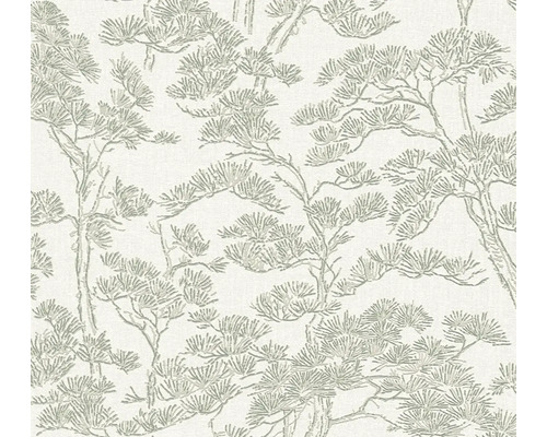 Vliesová tapeta se vzorem borovic ve stylu skici