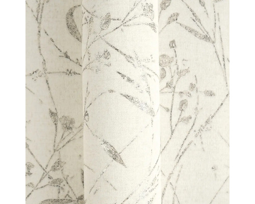 Tapeta s květinovým vzorem, větvičkami a listy ve stylu skici