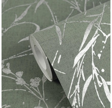 Role tapety s rostlinným vzorem