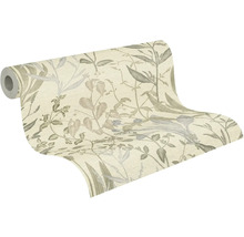 Role tapety s rostlinným vzorem