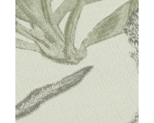 Detail tapety s rostlinným vzorem