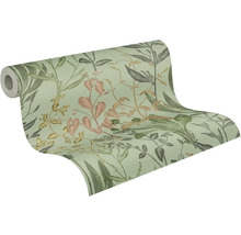 Role tapety s rostlinným vzorem