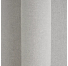 Strukturovaná vliesová tapeta v šedé barvě s jemnou tkanou strukturou a lněným vzhledem.