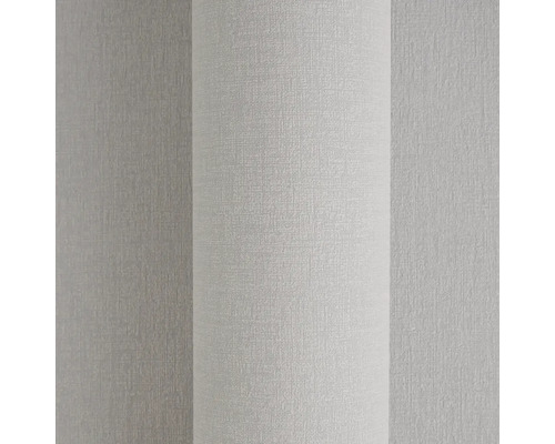Strukturovaná vliesová tapeta v šedé barvě s jemnou tkanou strukturou a lněným vzhledem.