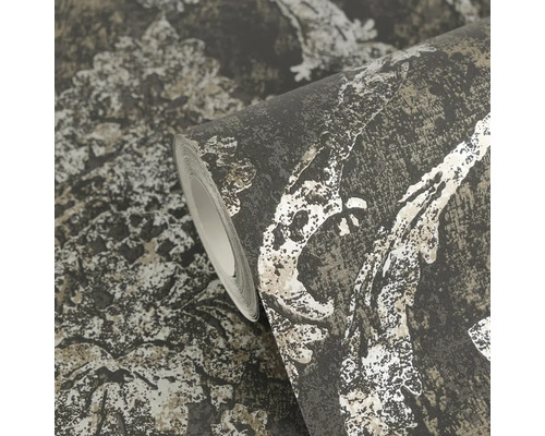 Role tapety s texturovaným abstraktním vzorem ve vzhledu kamene pro dekoraci stěn.