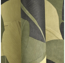 Tapeta s grafickým vzorem v zelených a šedých tónech