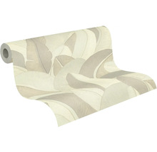 Vliesová tapeta s velkým vzorem listů a strukturou, role tapety