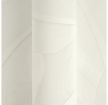 Vliesová tapeta s abstraktním vzorem překrývajících se zakřivených tvarů a jemnou svislou strukturou linek.