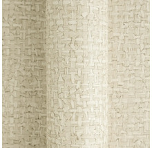 Vliesová tapeta se vzhledem pleteniny, béžový strukturovaný povrch.