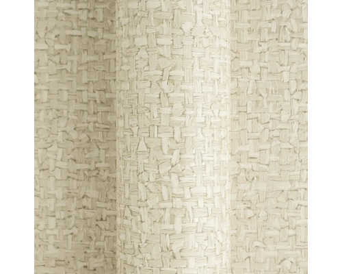 Vliesová tapeta se vzhledem pleteniny, béžový strukturovaný povrch.