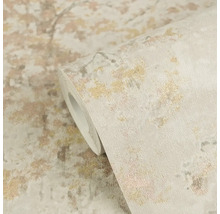 Vliesová tapeta v abstraktním vzhledu kamene s kovovým leskem, strukturovaný povrch, role.