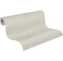 Vliesová tapeta s jemnou lněnou strukturou v béžové barvě