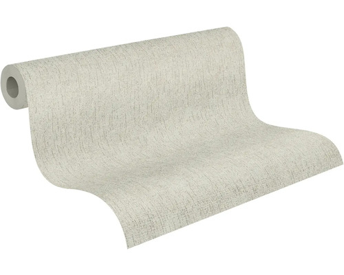 Vliesová tapeta s jemnou lněnou strukturou v béžové barvě