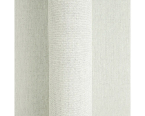 Vliesová tapeta v krémové barvě s jemnou lněnou strukturou.