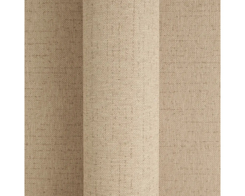 Detailní záběr béžové vliesové tapety s textilní strukturou