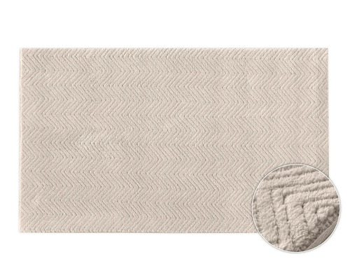 Obdélníková koupelnová předložka s cikcakovým vzorem