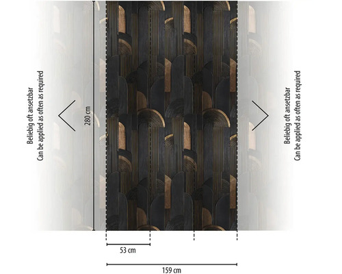Tapeta s grafickým vzorem a rozměry