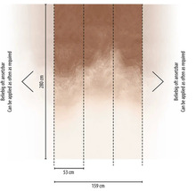 Rozměry vliesové tapety: 280 cm vysoká, 159 cm široká