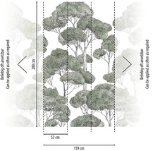 Tapeta s motivem lesa, výška 280 cm, šířka 159 cm