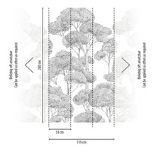 Tapeta s motivem lesa a rozměry