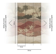 Obrázek tapety s motivem džungle, rozměry 280 x 159 centimetrů