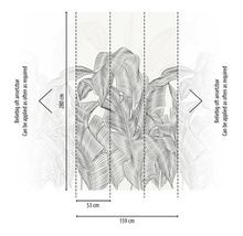 Rozměry fototapety s motivem listů