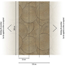 Tapeta s kruhovým vzorem a rozměry