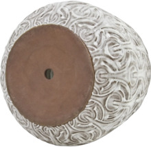 Květináč s ornamentálním vzorem a odtokovým otvorem