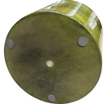 Spodní strana kulatého květináče s nožičkami