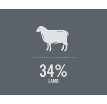 Symbol pro 34 procent jehněčího masa