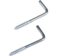 Dva šroubovací háčky z kovu