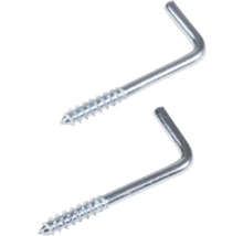 Dva kovové šroubovací háky