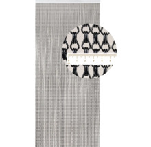 Dekorativní řetězový závěs s detailním pohledem na články řetězu a centimetrovou stupnicí