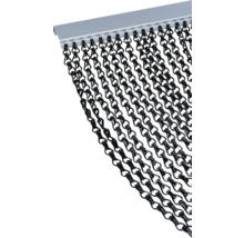 Černý řetězový závěs s šedým držákem