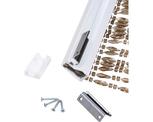 Korálkový závěs s montážním příslušenstvím