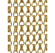 Detail zlaté řetězové opony