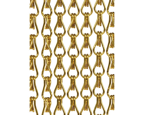 Detail zlaté řetězové opony