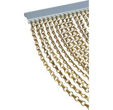 Zlatá řetězová závěs s upevňovací lištou