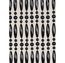 Dekorativní korálkový závěs s černými korálky