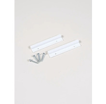 Dva bílé lišty na fotorámečky se šrouby