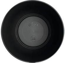 Černý plastový květináč shora