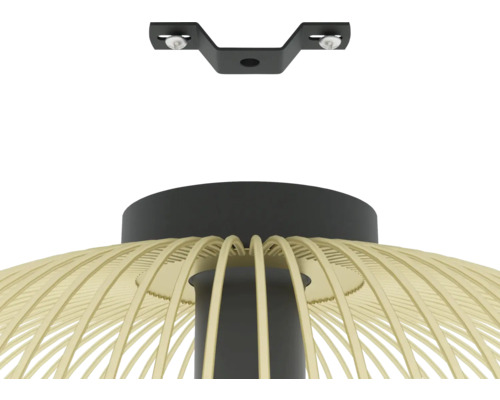 Stropní svítidlo se stínidlem z tyčí a stropním držákem