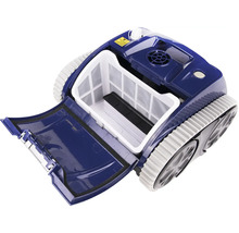 Bazénový robot s otevřenou filtrační komorou pro čištění bazénů