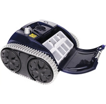 Bazénový robot s otevřenou filtrační komorou