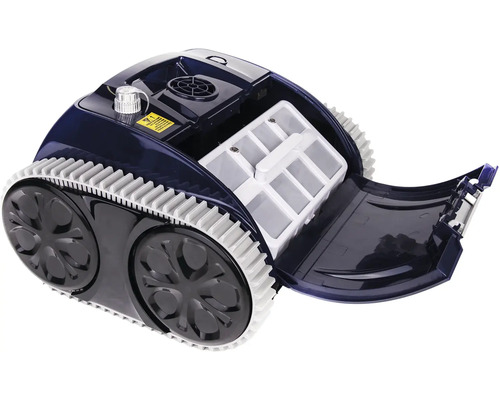 Bazénový robot s otevřenou filtrační komorou